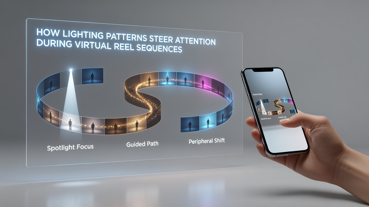 Close-up view of animated lighting patterns across multiple virtual reel positions