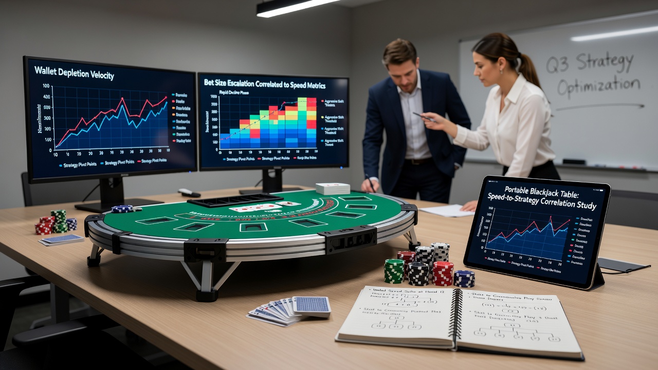 Close-up of portable blackjack interface showing real-time wallet balance updates during active play