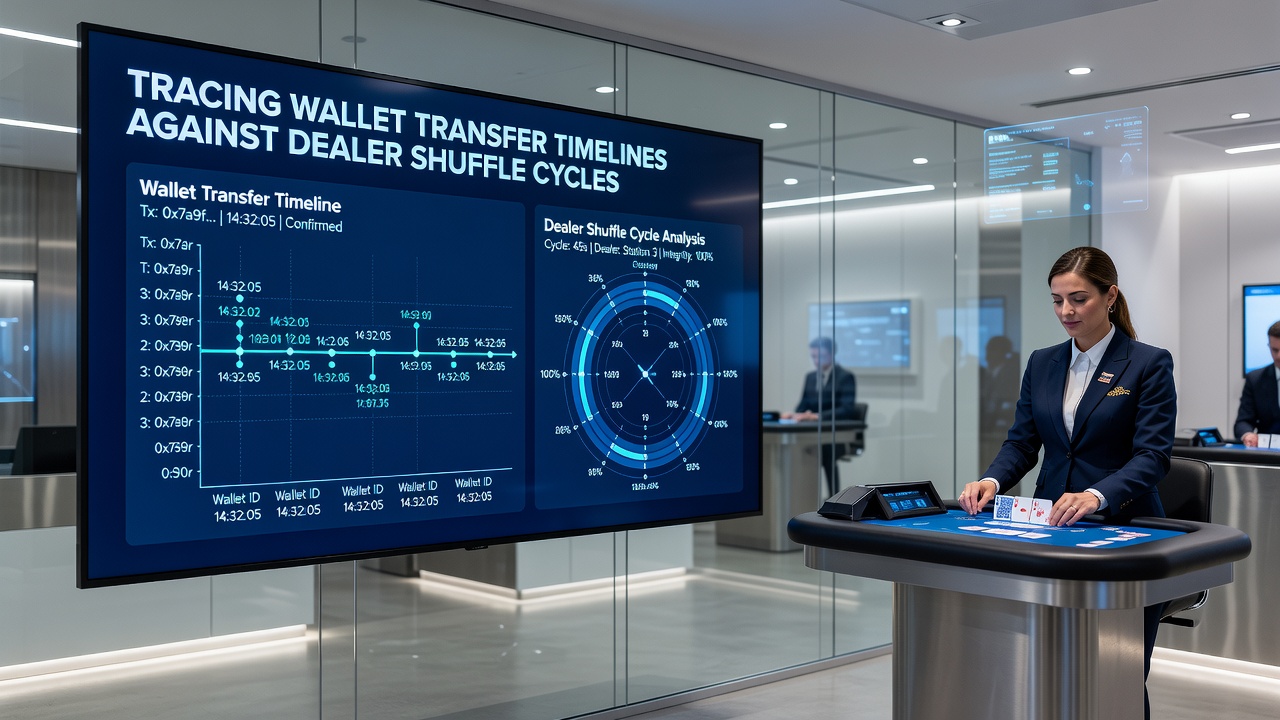 Detailed view of shuffle cycle timing overlaid with wallet transaction progress indicators in mobile casino applications
